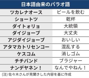 【悲報】パラオさん、バカみたいな日本語がパラオ語として定着してしまう