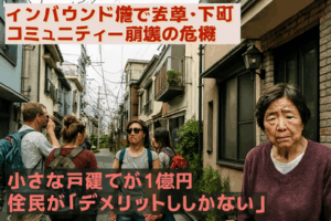 インバウンド増で浅草・下町コミュニティーが崩壊の危機　小さな戸建てが1億円　住民が「デメリットしかない」と嘆く理由