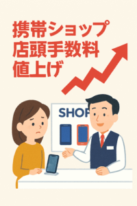 【ドコモ】店頭手数料4950円に…店側悩み「雑談で1時間」ソフトバンクはWEB手数料も値上げ