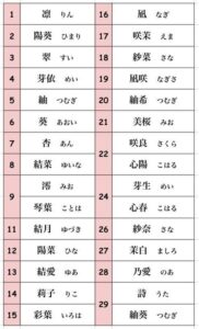 【画像】2024年の新生児の名前ランキングｗｗｗｗｗｗ