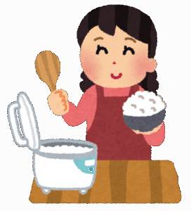 炊飯器「ピー(ｺﾞﾊﾝﾀｹﾀｿﾞ-)」ワイ「よしっ(ｽｲﾊﾝｷﾏｾﾞﾏｾﾞ」ヨッメ「なんで混ぜてんの？」