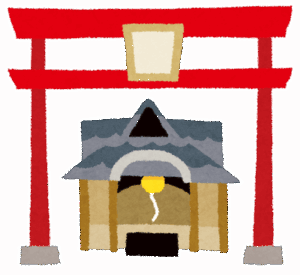 田舎にポツンとあるちっちゃな森に囲まれた神社