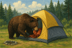【富山市有峰の人気キャンプ場で…】クマが現れテントと食料を持ち去る…