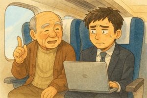 【私の若い頃はね…】新幹線で延々と話しかけてくる隣席の高齢男性を黙らせた“サラリーマンの一言”