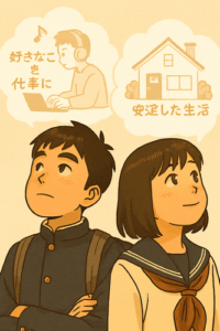 【今どきの中高生の将来の夢は…】「好きなことを仕事に」「安定した生活」10年後の日本は「不安」が7割超…