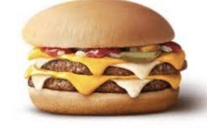 【画像】海外の普通のサイズのチーズバーガー、デカすぎる