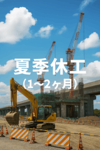 真夏の土木工事に１～２か月程度の「夏季休工」導入へ… 国交省が猛暑対策で試行、早朝・夜間工事も推進