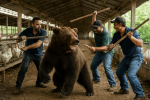 養鶏場にクマ侵入　外国人従業員が３人ほどが交代で「棒」でたたいて追い払う