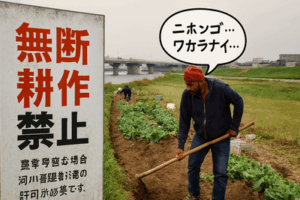 河川敷でヤミ畑横行「日本語わからない」外国人の姿も… 行政代執行に大きな壁