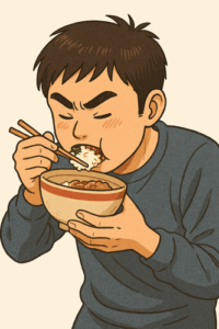 【またマナーだよ…】丼のフチに口をつけて食べるのはマナー違反？いまさら聞けないスマートな食べ方とは…