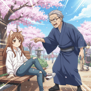 【悲報】老人、調子に乗りすぎた若者にキレて正論を吐く