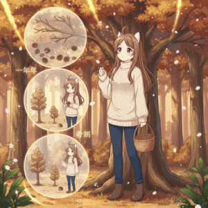 今年「どんぐりが不作で…」去年「どんぐりが不作で…」一昨年「どんぐりが不作で…」