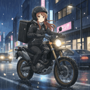 ウーバーで雨の日にバイクで配達してる猛者ってどんな装備なん？