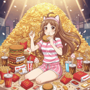 1週間でマクドナルド10万円分食べたら1億円