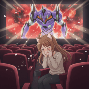 映画館でエヴァ旧劇視聴ワイ、泣いてしまう