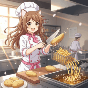 フライドポテト「じゃがいもを細長く切っただけです」