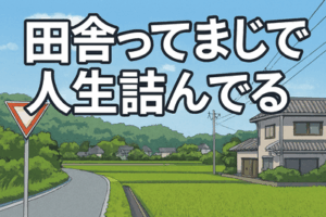 田舎ってまじで人生詰んでるよな