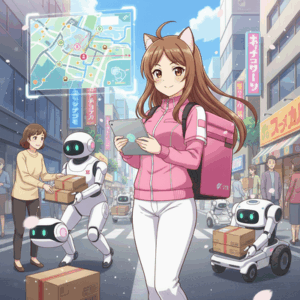 【悲報】デリバリー配達員、もう要らなくなる。商品も弁当もAIロボットが配達します