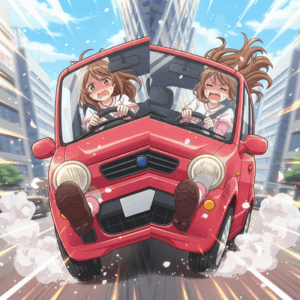 【悲報】女の子の運転、アクセルを踏むとブレーキを踏むの2パターンしかなかったｗｗｗｗ