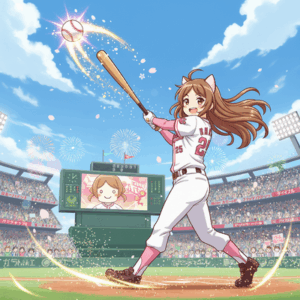大谷ワールドシリーズ初HR