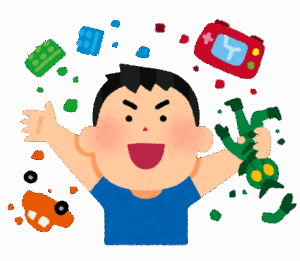 大人になってもヒーロー玩具で遊ぶ男　←たまにいる