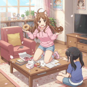 【悲報】日常系漫画、ドーナツ食えるかどうかで激論……