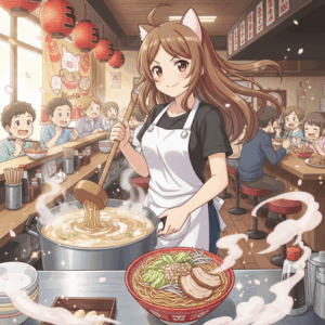 ニートワイセブンの豚ラーメンを使った二郎系ラーメン店を開業することを決意