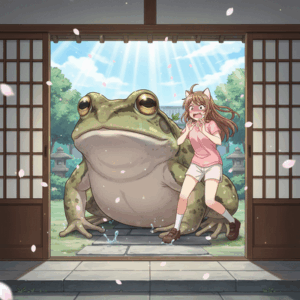 めっちょでかいカエルが玄関にいるんだがｗｗｗｗｗｗｗｗｗｗｗｗｗｗｗｗｗｗ