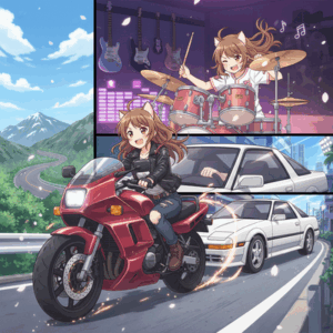 高市早苗「単車乗りです。スープラ乗ってました。ヘヴィメタ好きです。ドラム叩きます」