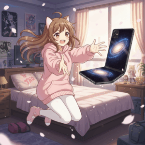 GALAXYの折りたたみスマホが欲しい🥺