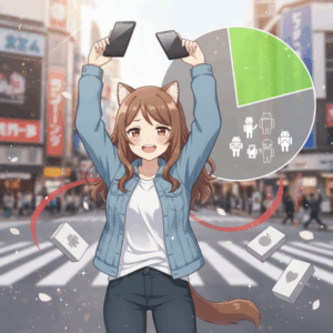 【悲報】日本人のiPhone離れが深刻🥺ついに泥にシェアが逆転される、なんでiPhoneは使われなくなったのか