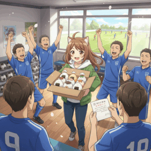 八王子学園サッカー部におむすび50個＆大谷翔平からの手紙　部員大盛り上がり　社会貢献活動「スマイルおむすびプロジェクト」