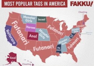 【画像】アメリカの同人サイトの人気検索タグｗｗｗｗｗｗｗｗ
