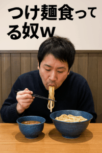 つけ麺食ってる奴って確実にバカだよな