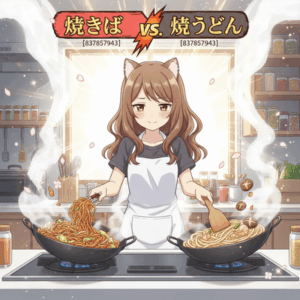 焼きそば VS. 焼うどん