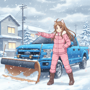【速報】高市早苗「アメリカさんからフォードのピックアップトラックを買って除雪車にするわよ！！」☃