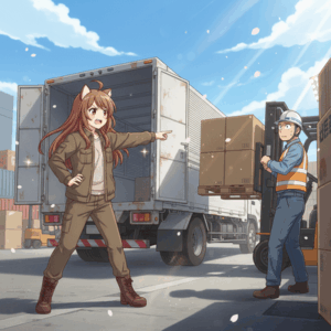 【画像】トラック運転手さん、リフトマンに警告「俺のアオリは一枚175万だぞ？」