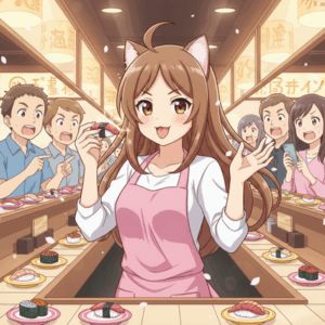 寿司ペロ少女「寿司、ペロ！w」ネット「！」