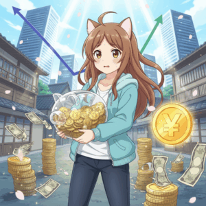 貯金しまくって円の価値下がったら損なわけだけど