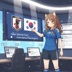 「韓国の国旗にそっくり」サッカー協会の日本代表イメージ画像　デザインに疑念の声相次ぐ