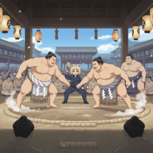 【大相撲十日目】大の里に今場所初めて土がつく　安青錦が1敗で優勝争いトップに並ぶ　豊昇龍が1差で追走