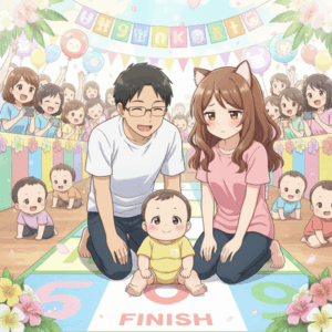 【沖縄】赤ちゃんハイハイレース！ じっと動かずもパパ「一番かわいかったから優勝」　那覇市で子育てイベント👶