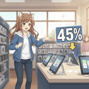 AmazonのFire HD 10 タブレット 45%引き←これ