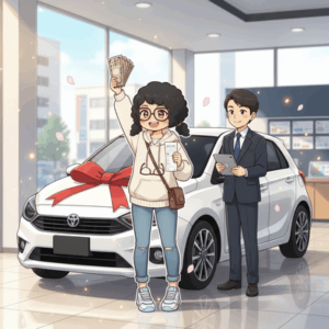 車の頭金払ってきた