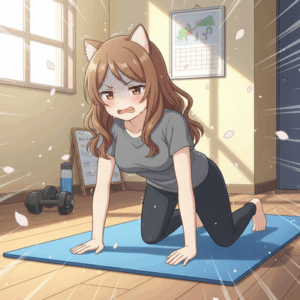 腕立て伏せ膝立てても1回もできん