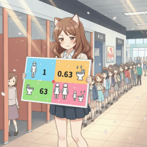 【国土交通省】駅の便器数、男性：女性は1：0.63 　行列解消にむけ指針作成へ