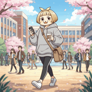 上下レギンスで大学へ・・・　「誰も持っている物なので隠そうとは思いませんね」