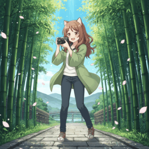 京都の嵐山きたよ！