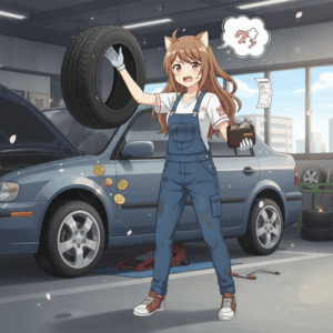 ワイ、タイヤ交換に4400円払う