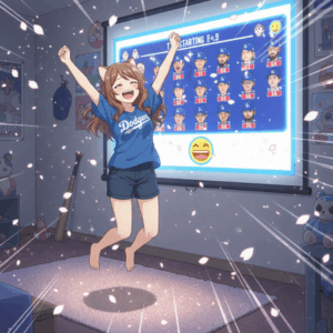 この前のドジャースさんのスタメンwww